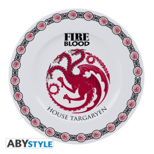 GAME OF THRONES - Set de 4 Assiettes - Emblèmes Familles *