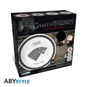 GAME OF THRONES - Set of 4 Plates - Houses *