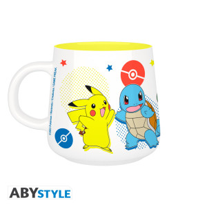 POKEMON - Set Petit Déjeuner Mug + Bol - Pikachu & Kanto Starters