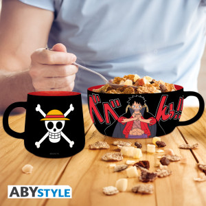 ONE PIECE - Breakfast Set Mug + Bowl - Luffy