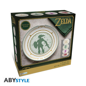 THE LEGEND OF ZELDA - Set of 4 Plates - Legends of Hyrule