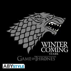 GAME OF THRONES - Tshirt "Winter is coming" man SS black - basic*