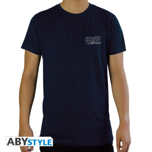 NARUTO SHIPPUDEN - Tshirt "Uchiha" man SS navy - basic*