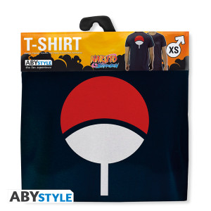 NARUTO SHIPPUDEN - Tshirt "Uchiwa" homme MC navy - basic*
