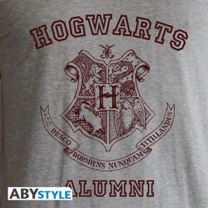HARRY POTTER - Tshirt "Alumni" homme MC gris & rouge - premium*