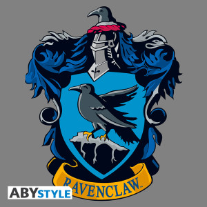 HARRY POTTER - Tshirt "Ravenclaw" woman SS grey & blue - premium*