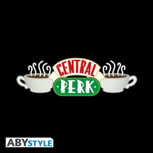 FRIENDS - Tshirt "Central Perk" femme MC noir - basic *