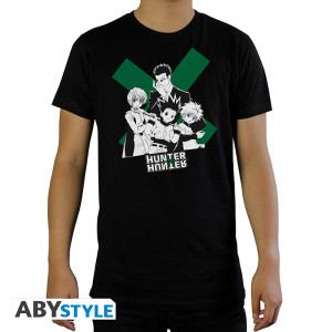 HUNTER X HUNTER - Tshirt  "Group" man SS black - New Fit*