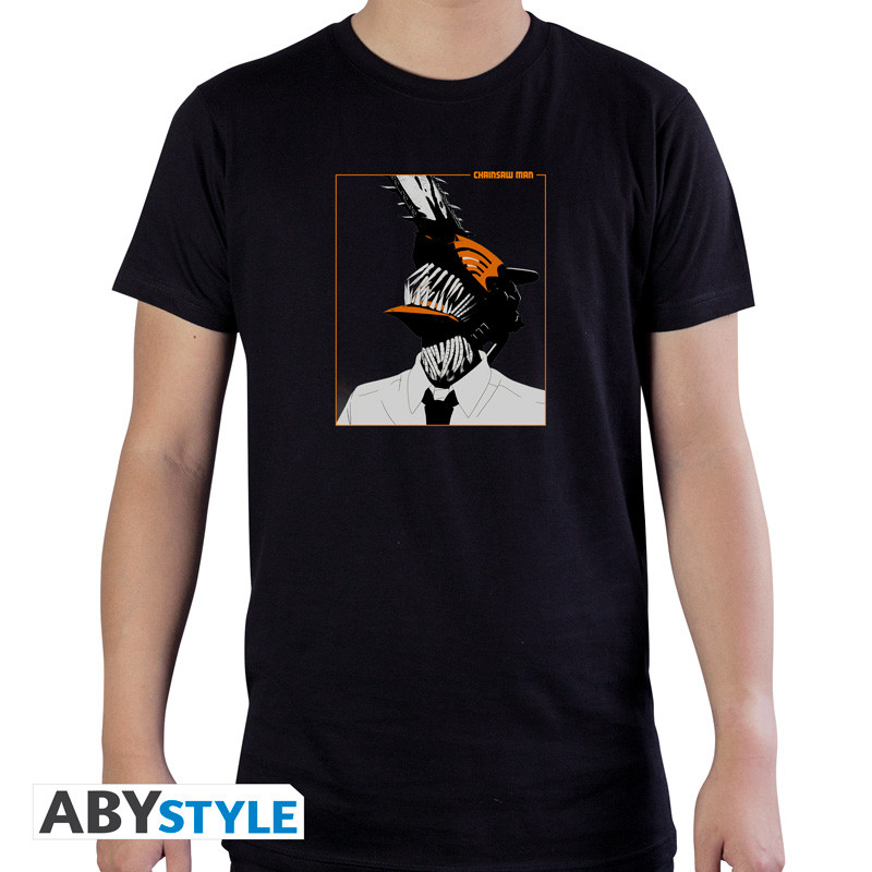 CHAINSAW MAN - Tshirt "Chainsaw Man" man SS black - basic
