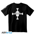 ONE PIECE - Tshirt unisex black - Portgas D. Ace SEE TEX873