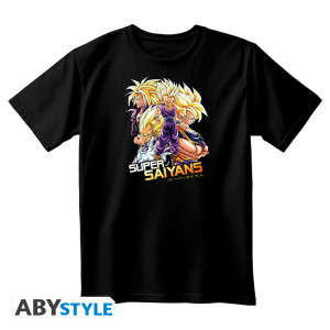 DRAGON BALL - Tshirt unisex black - Saiyans