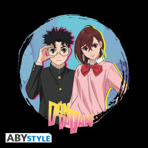 DAN DA DAN - Tshirt noir unisexe - Momo & Okarun