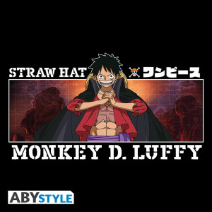 ONE PIECE - Tshirt unisex black - Monkey D. Luffy