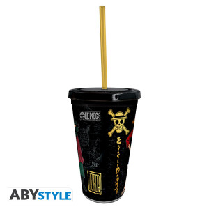 ONE PIECE - Gobelet avec paille - 470 ml - Luffy & Zoro