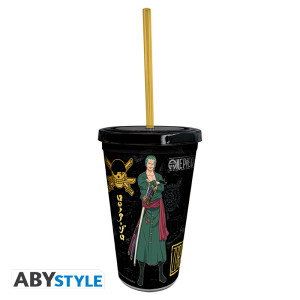 ONE PIECE - Tumbler with straw - 470ml - Luffy & Zoro