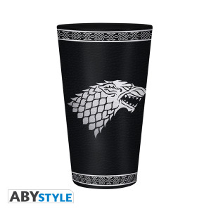 GAME OF THRONES - Verre XXL Premium - 400 ml - Stark - Foil x2