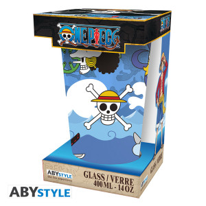 ONE PIECE - Verre XXL - 400 ml - Skulls - boîte x2