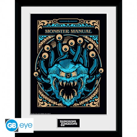 DUNGEONS & DRAGONS - Framed print "Monster Manual" (30x40) x2