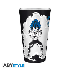 DRAGON BALL SUPER - Premium Large Glass -400ml- Goku/Vegeta - box x2