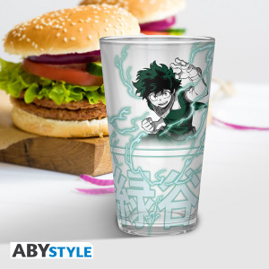 MY HERO ACADEMIA - Large Glass - 400ml - Izuku & Bakugo - box x2