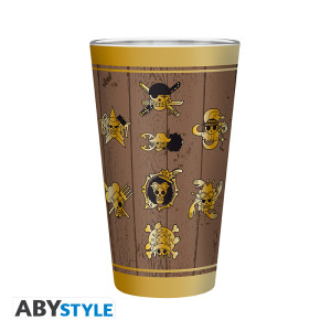 ONE PIECE - Verre XXL - 400 ml - Skulls - Mate - x2