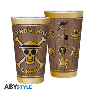 ONE PIECE - Verre XXL - 400 ml - Skulls - Mate - x2