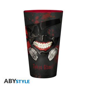 TOKYO GHOUL - Large Glass - 400ml - Kaneki & Mask - box x2 (W7) *