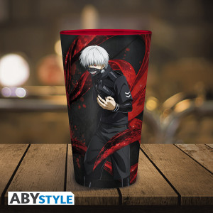 TOKYO GHOUL - Large Glass - 400ml - Kaneki & Mask - box x2 (W7) *