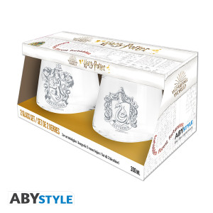 HARRY POTTER - 2 Glass Set Gryffindor & Slytherin*