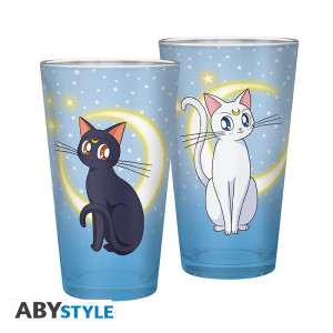 SAILOR MOON - Verre XXL - 400 ml - Luna & Artemis - x2