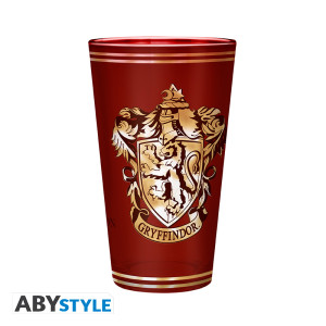 HARRY POTTER - Premium Large Glass - 400ml - Gryffindor - x2