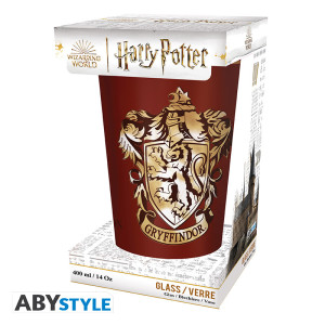 HARRY POTTER - Premium Large Glass - 400ml - Gryffindor - x2
