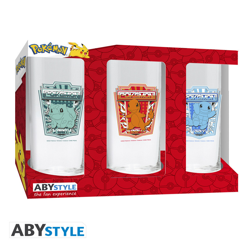 POKEMON - Set de 3 verres x2
