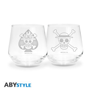 ONE PIECE - 2 Glass Set - Luffy & Ace EUROPE x2