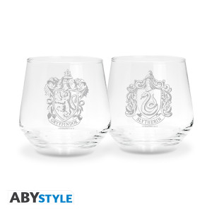 HARRY POTTER - Set de 2 verres Gryffondor & Serpentard EUROPE  x2