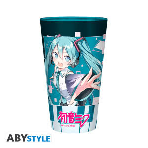HATSUNE MIKU - Large Glass - 400ml - Musical City - box x2