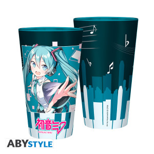 HATSUNE MIKU - Large Glass - 400ml - Musical City - box x2