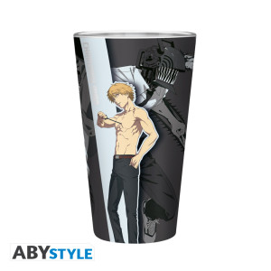 CHAINSAW MAN - Large Glass - 400ml - Trio - box x2 (W12)