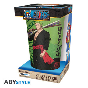 ONE PIECE - Verre XXL - 400 ml - Zoro - boîte x2