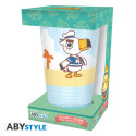 ANIMAL CROSSING - Large Glass - 400ml - "Beach Characters" - box x2