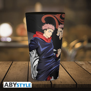 JUJUTSU KAISEN - Large Glass - 400ml - Itadori vs Sukuna - x2