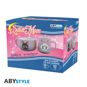 SAILOR MOON - Breakfast Set Mug + Bowl - Luna & Artemis