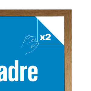 GBEYE - MDF Oak Frame - A1 - 59.4 x 84.1cm - X2*