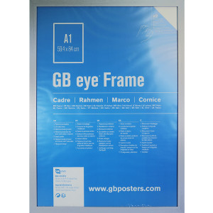 GBEYE - MDF Silver Frame - A1 - 59.4 x 84.1cm - X2*