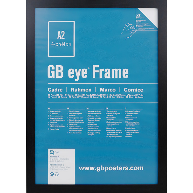 GBEYE - MDF Black Frame - A2 - 42 x 59,4cm - X2*
