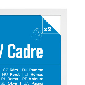 GBEYE - Cadre MDF Blanc - A2 - 42 x 59,4 cm - X2*