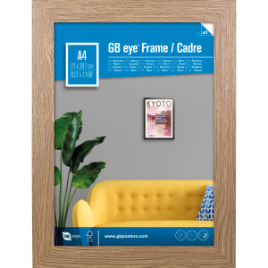 GBEYE - Cadre MDF Chêne - A4 - 21 x 29,7 cm - X2*