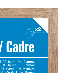 GBEYE - MDF Oak Frame - A4 - 21 x 29,7cm - X2*