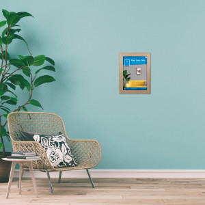 GBEYE - Cadre MDF Chêne - A4 - 21 x 29,7 cm - X2*