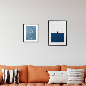 GBEYE - Framed print "We came home smiling by Maarten" (40x50cm) x2